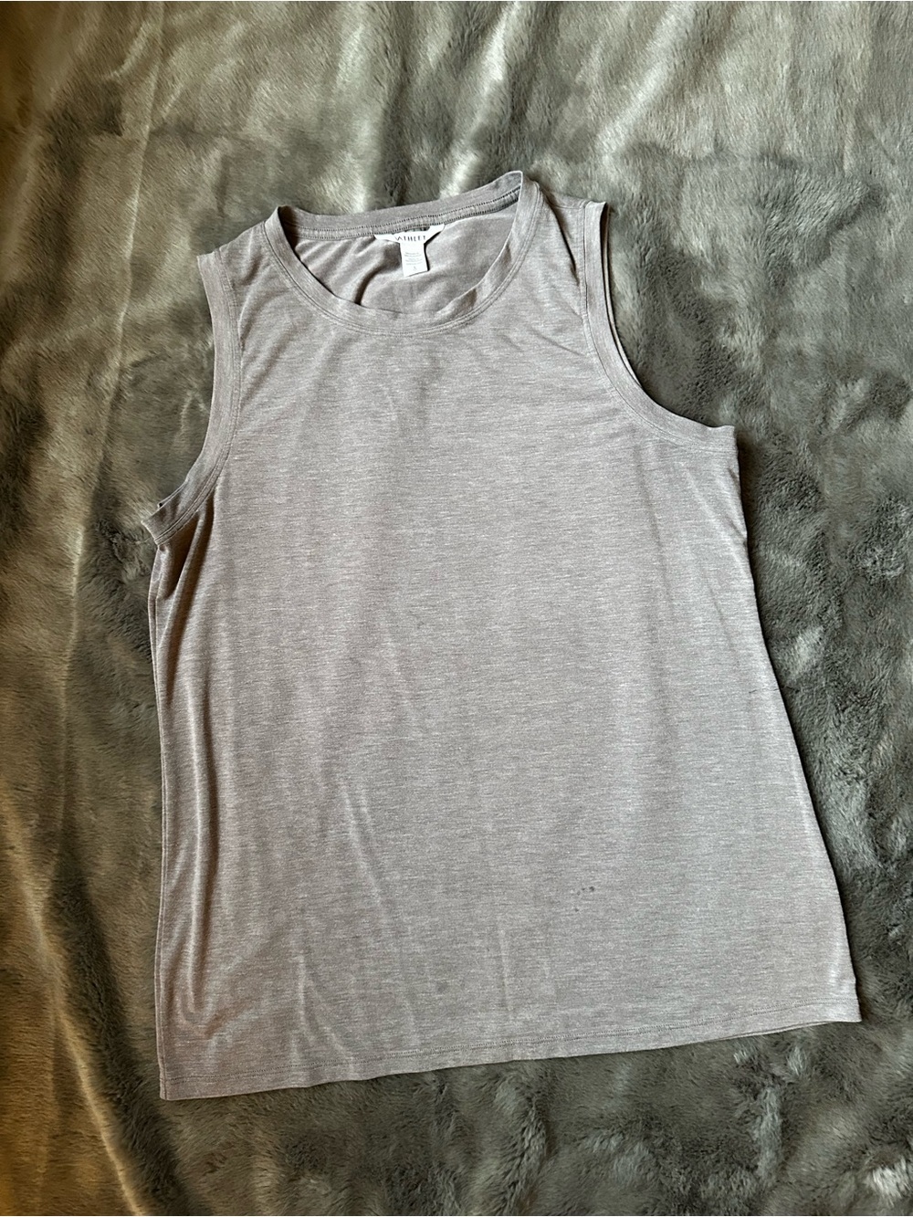 Athleta Sleeveless Light Gray Tank Top